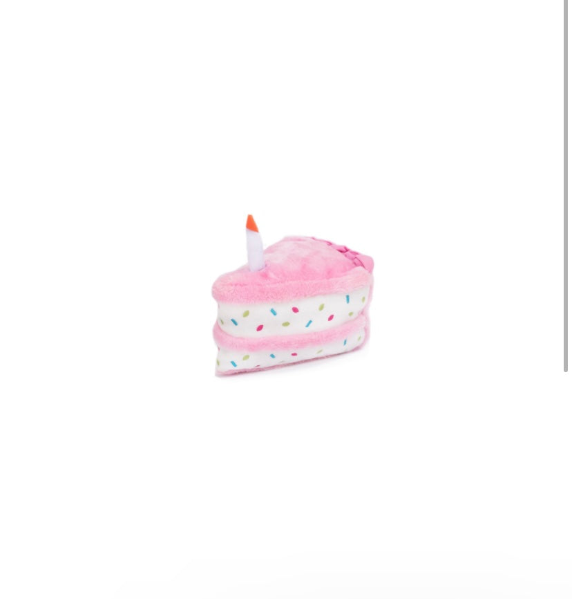 Birthday Cake Pink Dog Toy