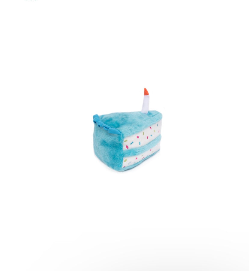 Birthday Cake Blue Dog Toy