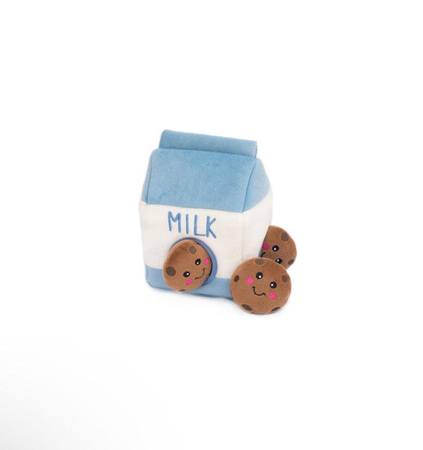 Cookies and Milk Puzzle Dog Toy