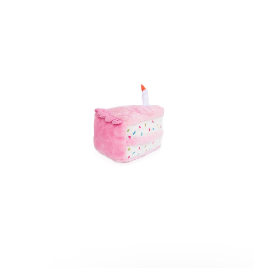 Birthday Cake Pink Dog Toy