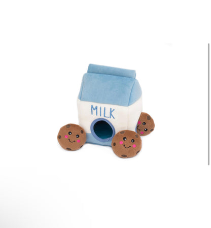 Cookies and Milk Puzzle Dog Toy