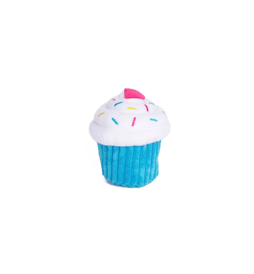 Cupcake Blue Plush dog Toy